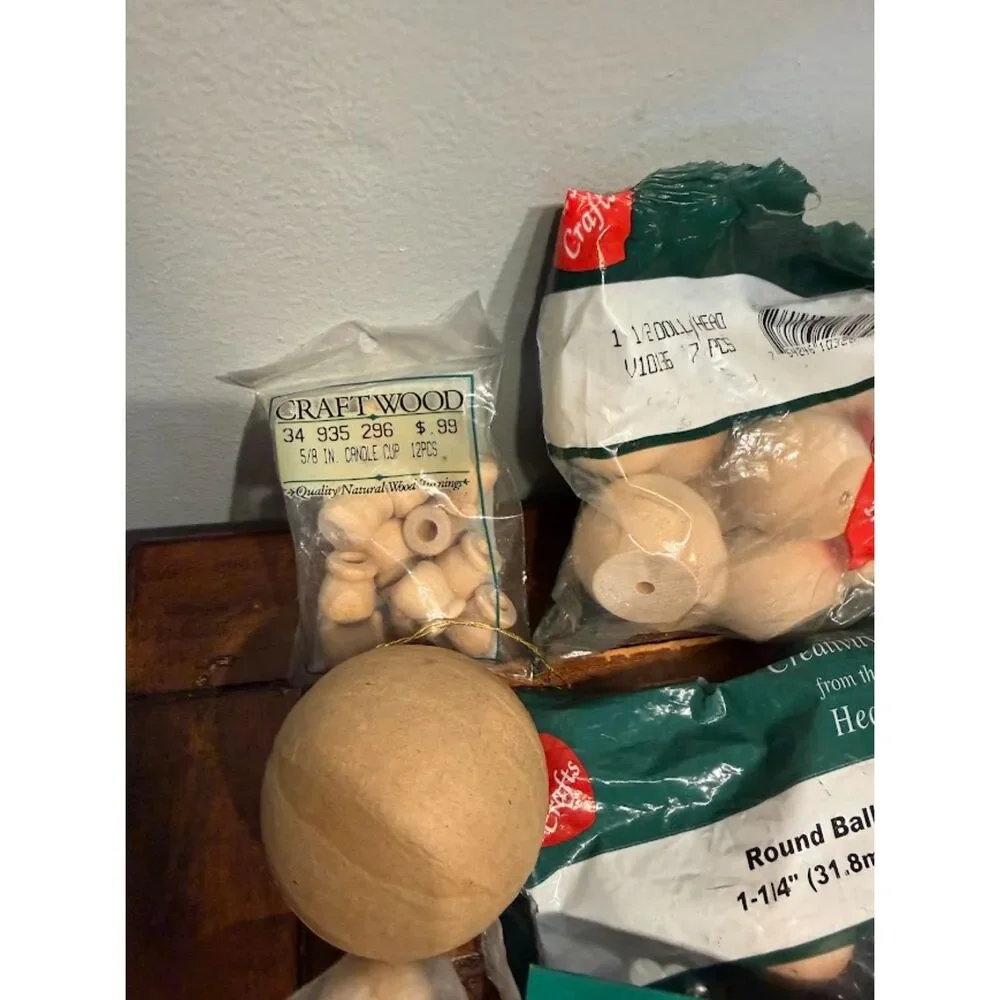 wooden craft lot